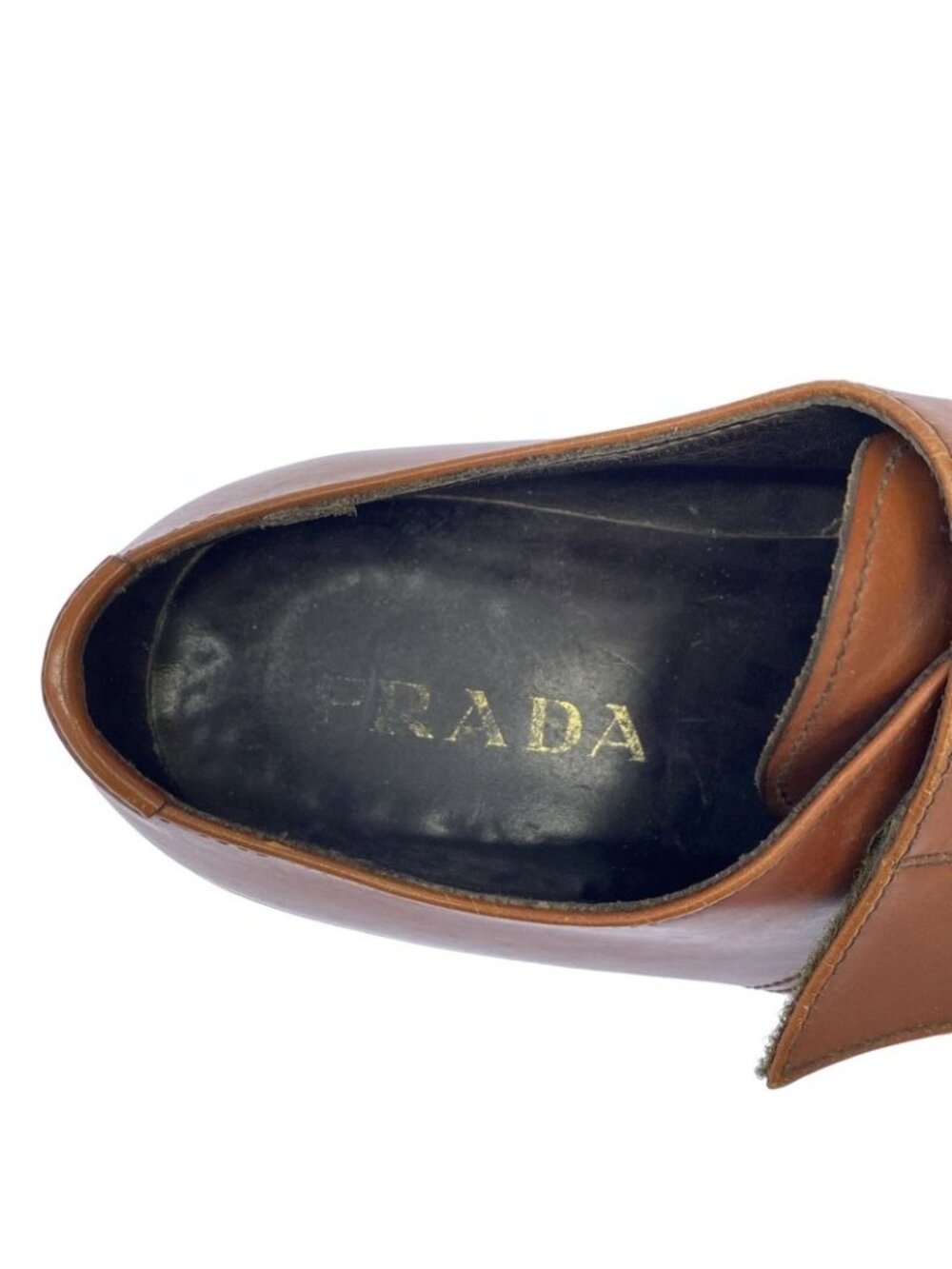 Prada Leather Loafer Shoes Brown - Picture 5 of 10